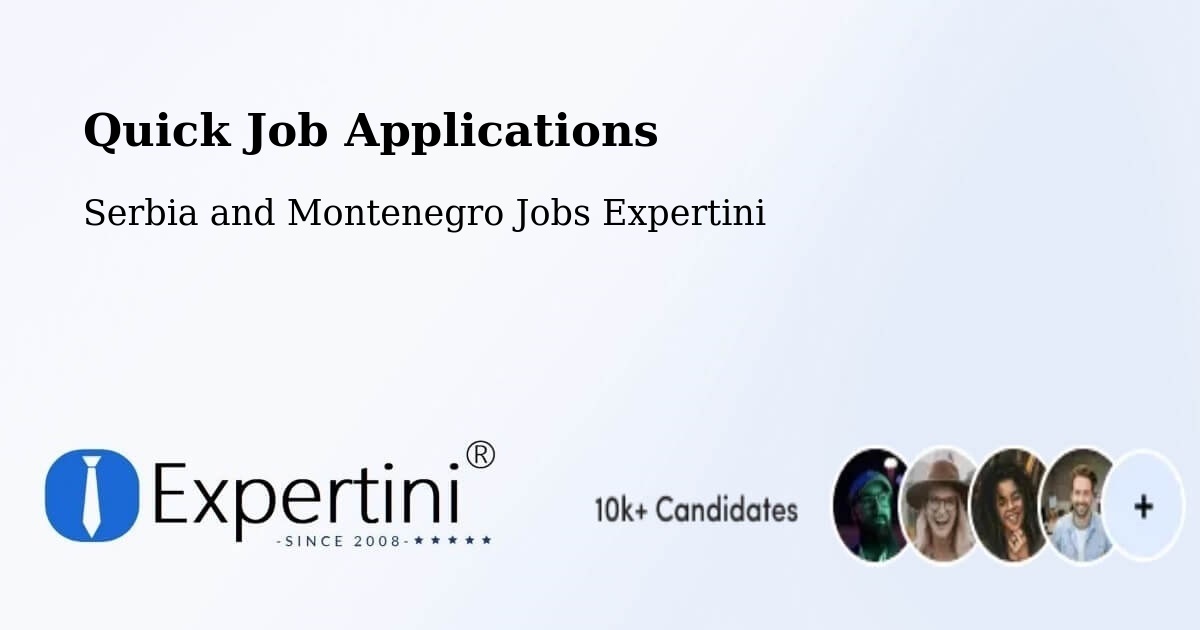 Quick Apply Feature – Thurso - Serbia and Montenegro Jobs Expertini